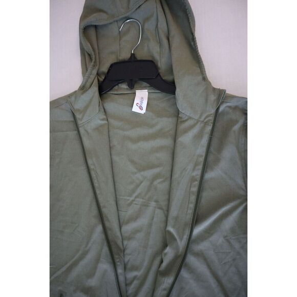 Charm City Run LMSSJ904 Men's Sz Large Cactus Green Soft Shell Hooded Jacket - Picture 6 of 7